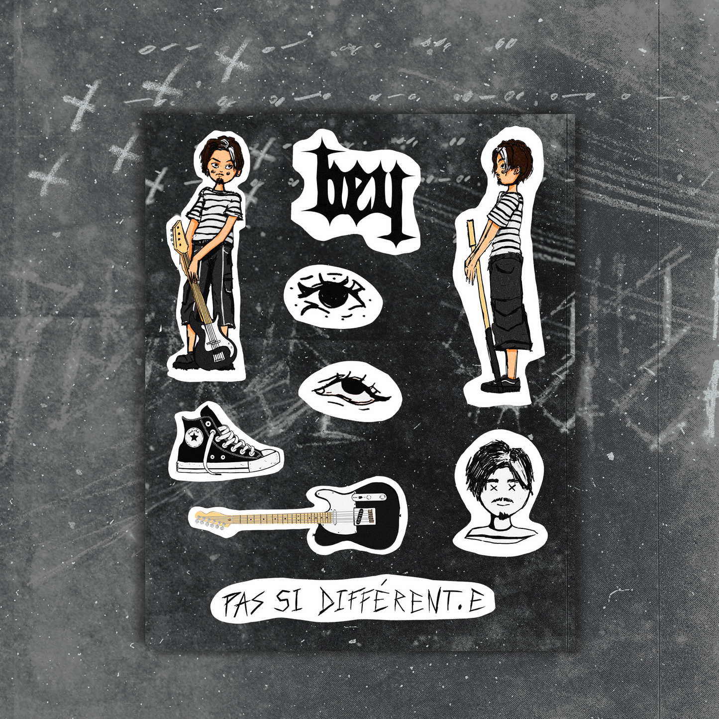 PLANCHE DE STICKERS