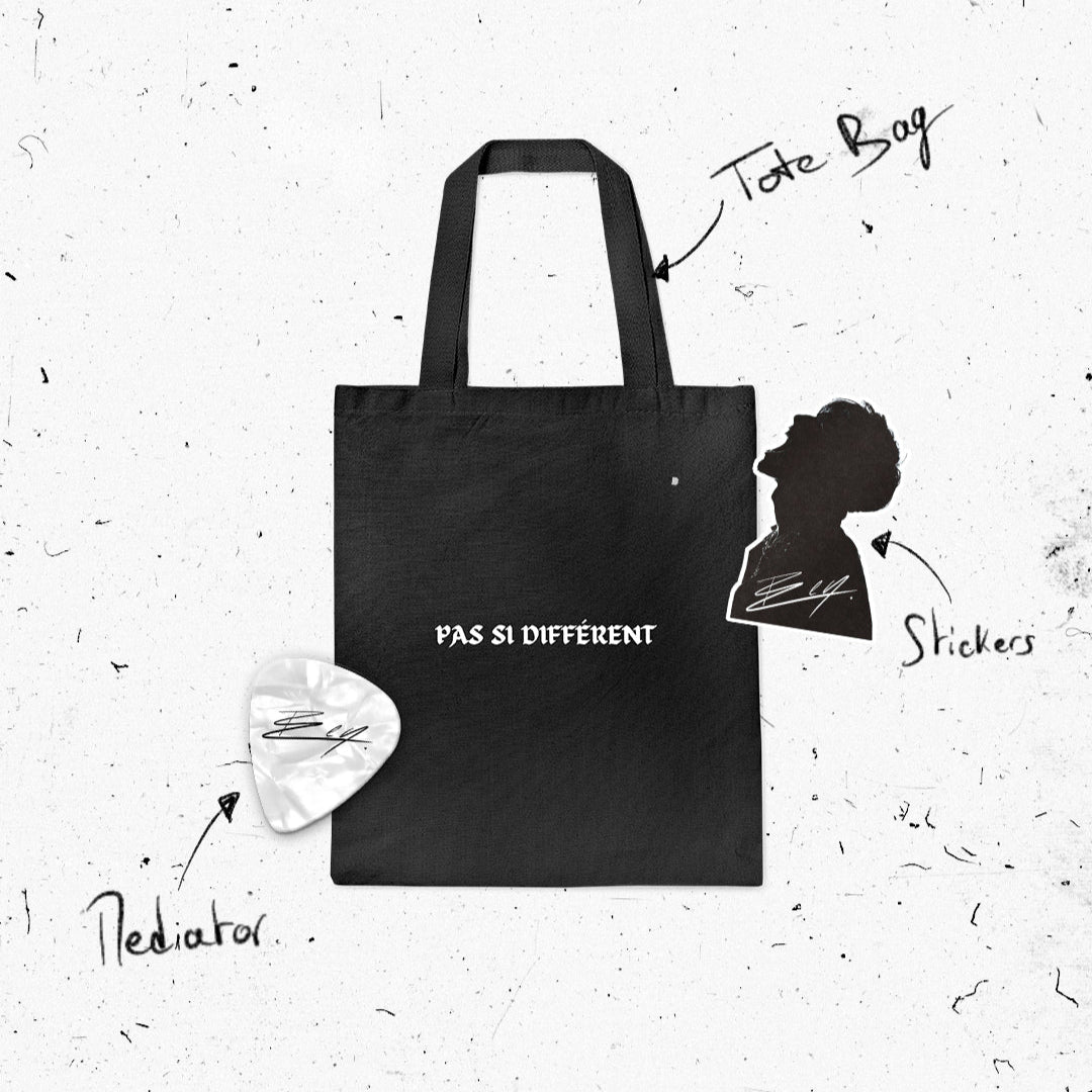 PACK TOTE BAG + STICKERS +MÉDIATOR