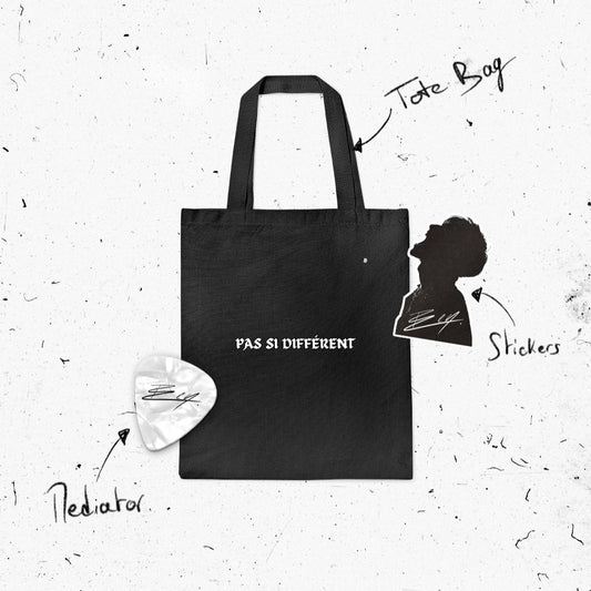 PACK TOTE BAG + STICKERS +MÉDIATOR